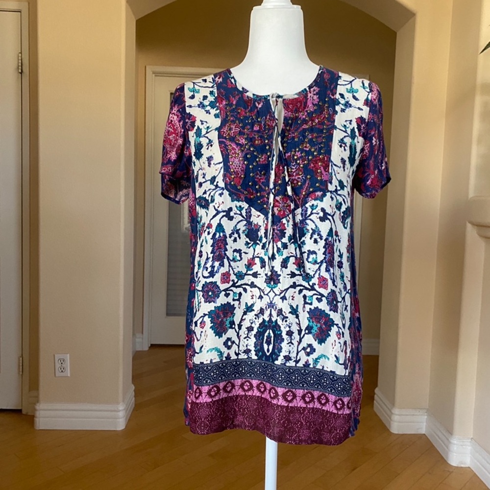 Lucky Brand Multicolor Bohemian Tunic